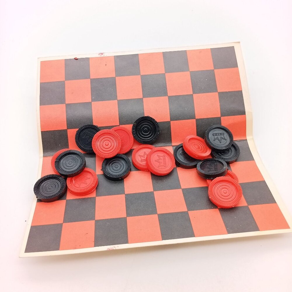 Vintage Post Cereals Checkers Game, Promotional Advertising Travel Gameboard